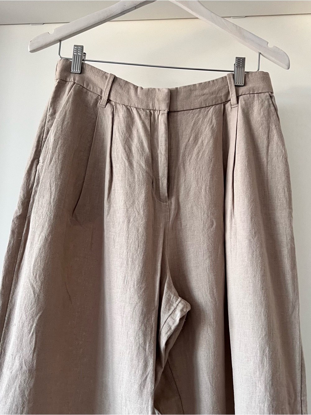Abercrombie Curve Love Linen/Cotton Trouser